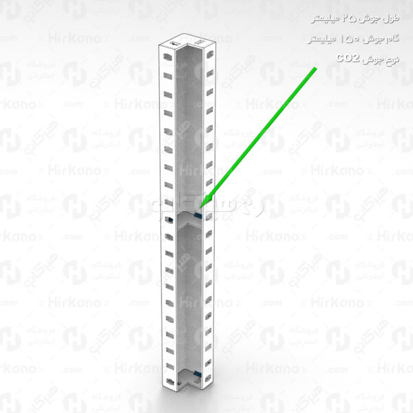 طراحی قالب فلزی کنج داخلی 10 × 10 × 100