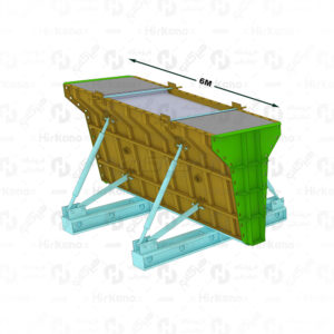 قالب فلزی نیوجرسی به طول 6 متر