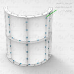 طرح قالب ستون گرد با قطر 75 سانتیمتر