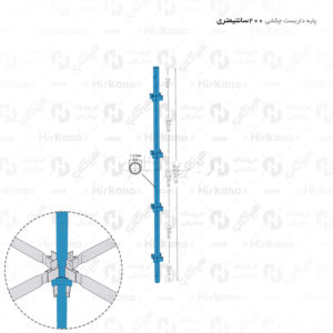 پایه 2 متری داربست چکشی